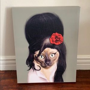 Wall art Amy Winehouse the cat